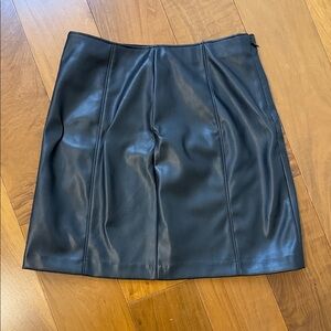 Abercrombie & Fitch Glossy Dark Mini Skirt